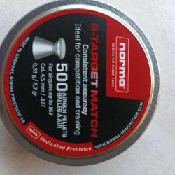 8 bo&icirc;tes neuves Norma S-Target Match 4,5mm