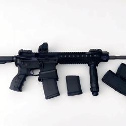 AR-15 223/5.56 ADCOR DEFENSE MADE IN USA FULL PACK RED DOT, POIGN&Eacute;E, 3 CHARGEUR 30 COUPS + 1  de 10