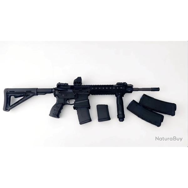 AR-15 223/5.56 ADCOR DEFENSE MADE IN USA FULL PACK RED DOT, POIGN�E, 3 CHARGEUR 30 COUPS + 1  de 10