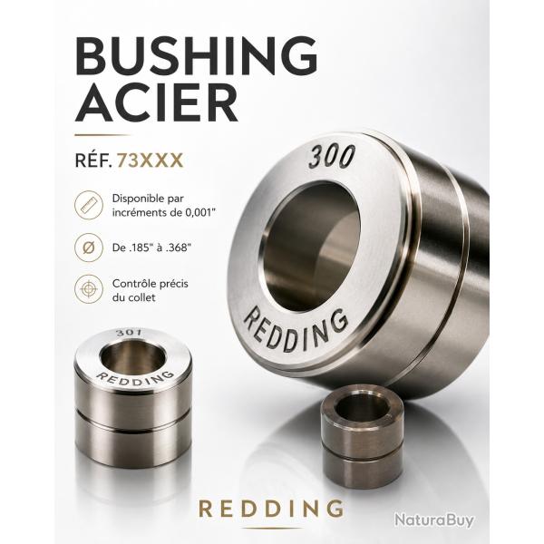 Bushing acier Redding Diam�tre .244- bague de recalibrage de collet