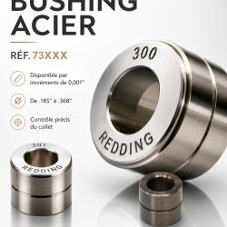 Bushing acier Redding Diam&egrave;tre .247- bague de recalibrage de collet