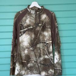 T-Shirt col zip Solognac Treemetic - 1� sans prix de r&eacute;serve !!!