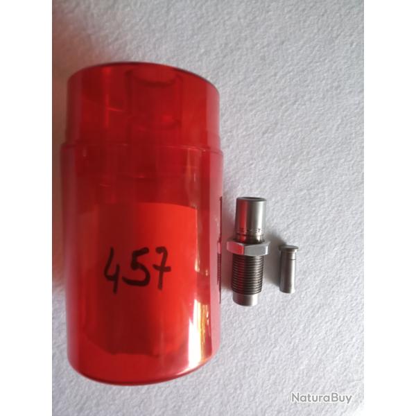 Recalibrage et graissage des ogives pour presse Lee, cal.457