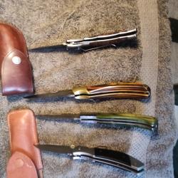 Plusieurs couteaux de poche