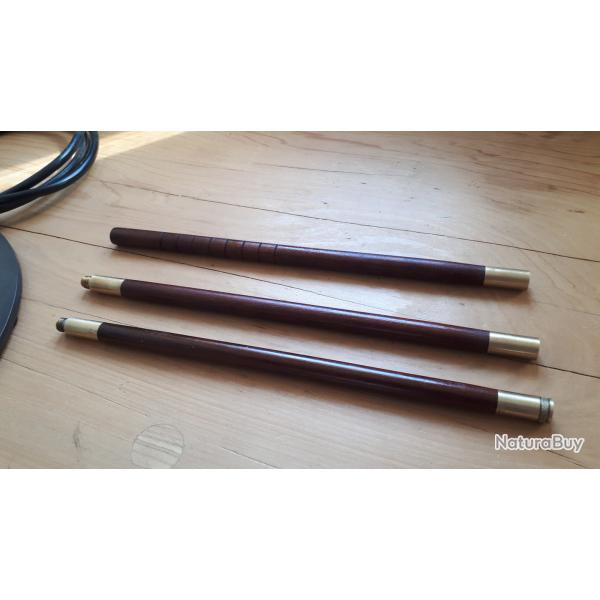 Baguettes de nettoyage Anglaise trois parties pour fusils de chasse