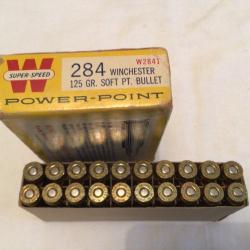 Bo&icirc;te de 20 balles WINCHESTER 284 power- point 125 GR