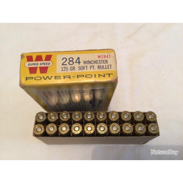 Bo�te de 20 balles WINCHESTER 284 power- point 125 GR