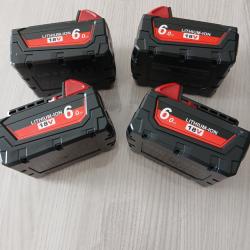 Lot de 4 batteries neuves compatible sur machine Milwaukee M18