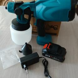 Pistolet &agrave; peinture 800ml neuf adaptable avec batterie Makita 18V