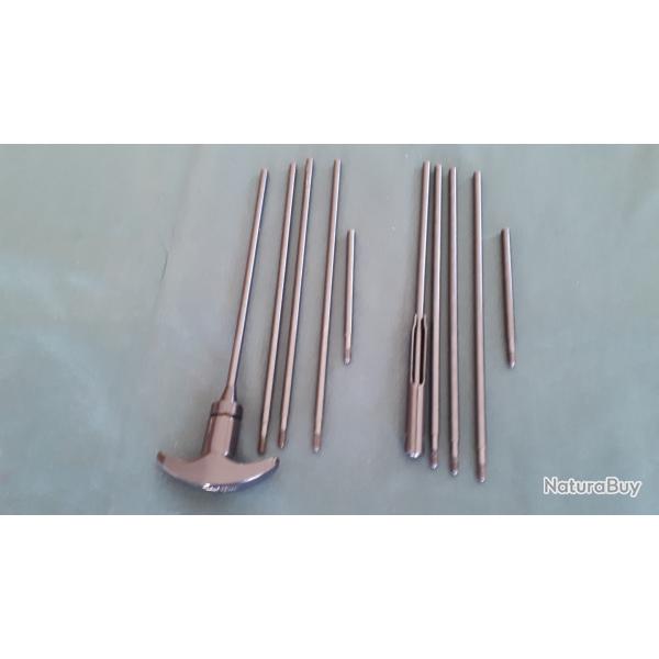 Baguette de nettoyage en double KLEEN BORE Pour Carabines , Armes de Poing.