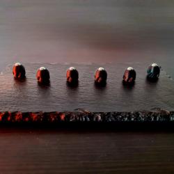 LOT DE 6 SLUGS CAL.50 BILLES METALIQUE POUR ARMES CO2