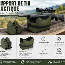 Support de tir avant et arri&egrave;re - Stable, pratique et robuste