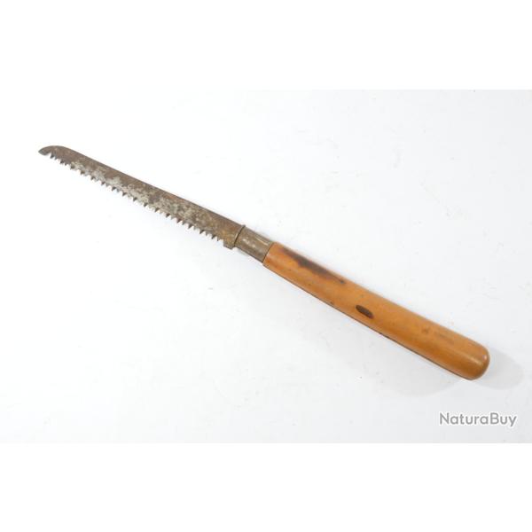 Ancien couteau Scie de m�tier, jardinier, vigneron, arboriculteur. 19e Si�cle. Manche buis