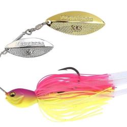 Op&eacute; 1 euro Spinnerbait megabass SV3 DW PINK CHART 21gr lot 8