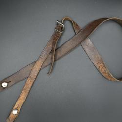 Bretelle cuir marron #3