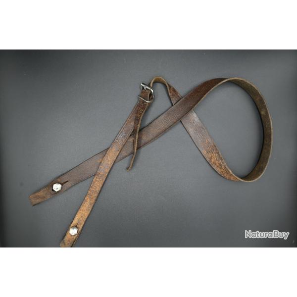 Bretelle cuir marron #3