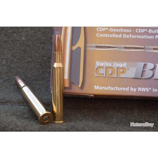 2 BOITES DE  20 BALLES CDP BLASER CAL 6.5X57   8.2G  MUNITIONS A GORGE