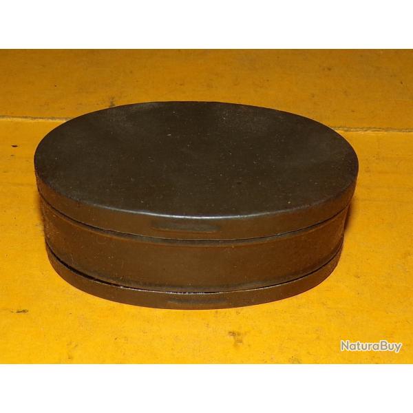 BOITE A GRAISSE POUR LEBEL WWI GUERRE 1914-1918 , DIMENSION 8,5 CM X 5,5 CM , HAUTEUR 32 MM ,POIDS 5