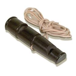 Sifflet dressage en corne de buffle &agrave; 2 embouts pour chien