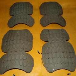 LOT DE 4 GENOUILLERES DE L'ARMEE FRANCAISE  , FABRICATION FRANCAISE, ETAT VOIR PHOTOS. POUR TOUT REN