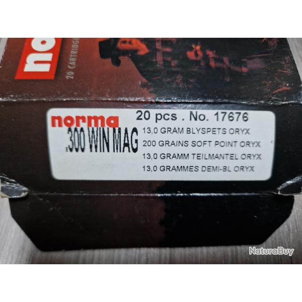 BALLE NORMA 300 WIN MAG