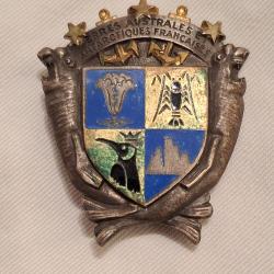 ALAT TERRES AUSTRALES ET ANTARCTIQUES FRAN&Ccedil;AISES INSIGNE/PUCELLE ORIGINALE