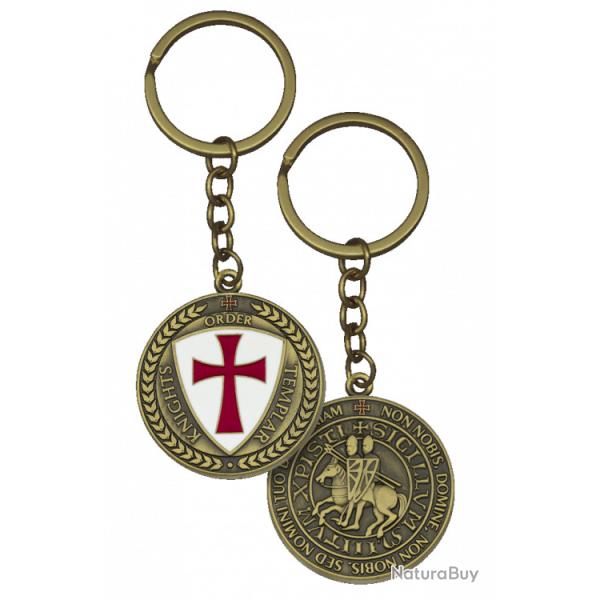 Porte cl�s  templier or vielli