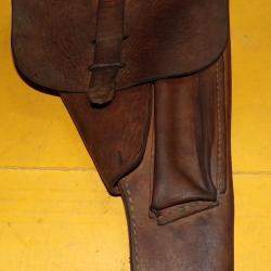 ETUI EN CUIR DE L'ARMEE FRANCAISE POUR P.A MAC 50, PERIODE GUERRE INDOCHINE ALGERIE , FRANCE