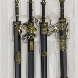 Lot de 4  Porte cl&eacute;s  &eacute;p&eacute;e