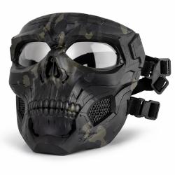 Masque tactique airsoft int&eacute;gral t&ecirc;te de mort 1 - Fibre de nylon
