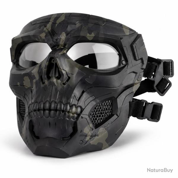 Masque tactique airsoft int�gral t�te de mort 1 - Fibre de nylon