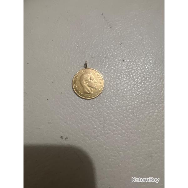 Piece napoleon 10 francs 1890 en or