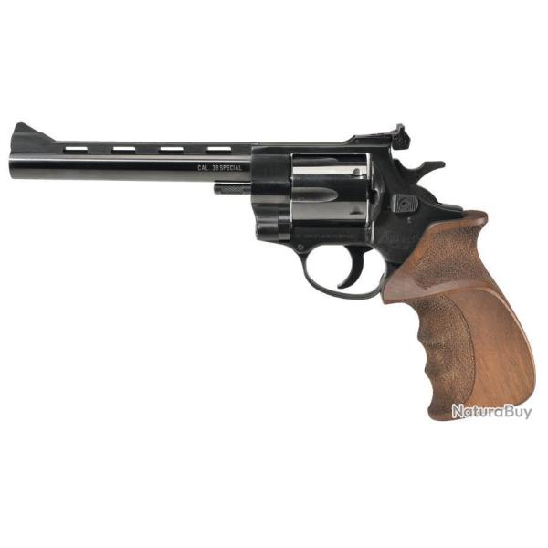 WEIHRAUCH HW38 T BRONZ� CAL. .38 SP & WC / 6COUPS / CANON 6 POUCES / POIGN�E ERGONOMIQUE BOIS