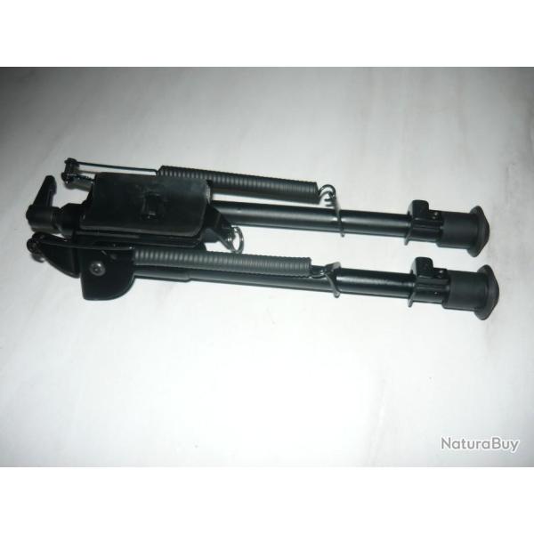 Promo  !!! Bipied   genre harris ( 9" - 13 " pouces ) + t�te pivotante et adaptateur pour rail