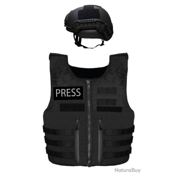 LOCATION PACK gilet pare balles PRESS th�atre de guerres XL