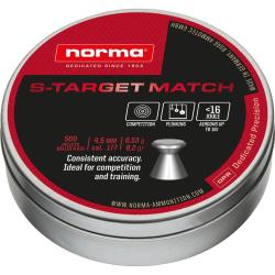 PLOMBS NORMA S-TARGET MATCH CALIBRE 5.5MM 0.91G x250