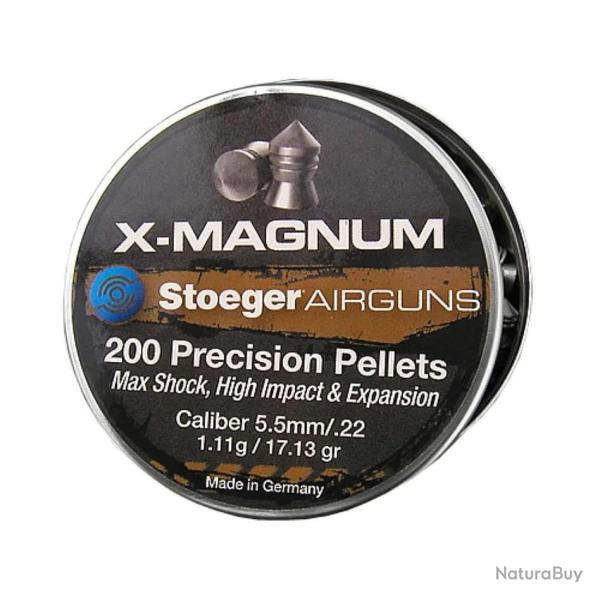 PLOMBS STOEGER X-MAGNUM CALIBRE 5.5MM 1.11g x200