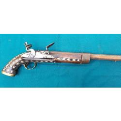 Pistolet &agrave; Silex et canon fonctionnel &agrave; restaurer. n&deg;10- MEV.2026