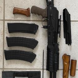 Fusil izhmash Saiga MK103- crosse pliable-cal 223 rem+3 chargeurs+kit entretien
