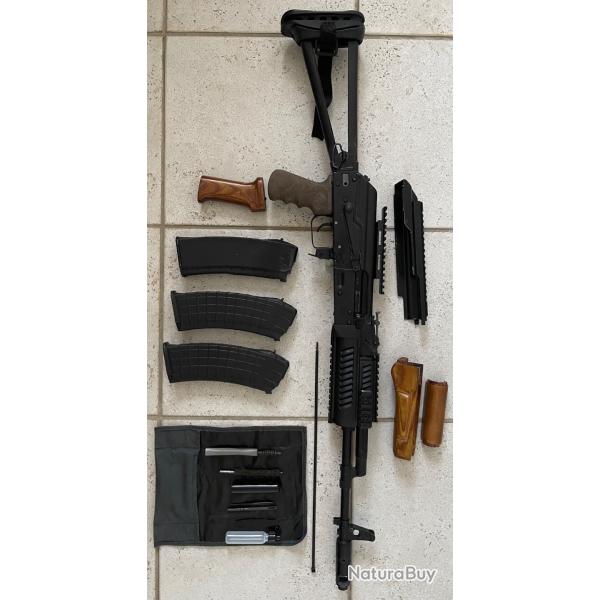 Fusil izhmash Saiga MK103- crosse pliable-cal 223 rem+3 chargeurs+kit entretien