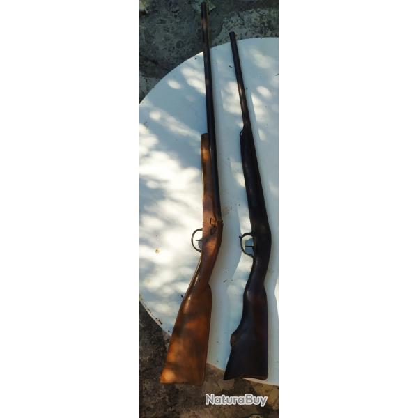 2 fusils percussion pour pi�ces
