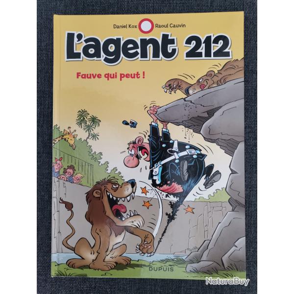 BD L'Agent 212 Fauve qui peut! par D. Kox et R. Cauvin Dupuis