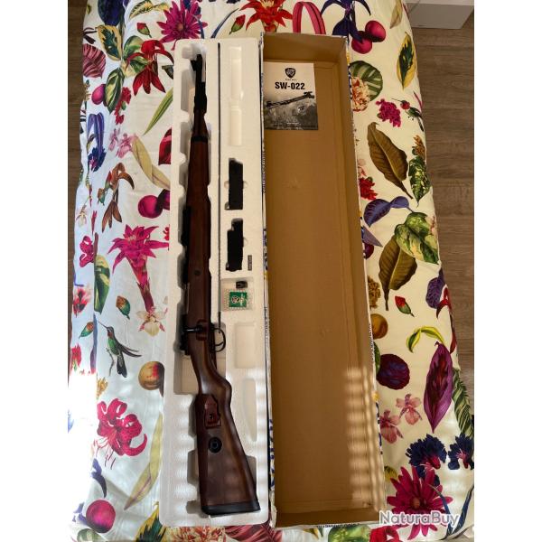 R�plique Airsoft Fusil Kar98k Ressort Couleur Bois & Metal (Snow Wolf)