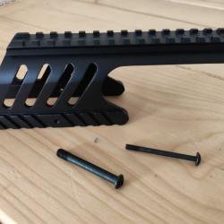 Montage selle rail picatinny Remington 870