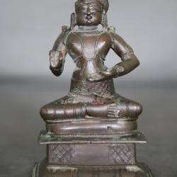 Repr&eacute;sentation en bronze de Vedanta Desika - Inde M&eacute;ridionale, 17&egrave;me-18&egrave;me si&egrave;cle