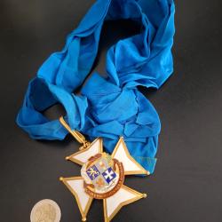 Ordre de la Compagnie des Mousquetaires d'Armagnac &eacute;maill&eacute;e avec ruban. Commandeur.