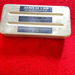 Bo&icirc;te Ration de Secours M59 Arm&eacute;e de l'Air - Mai 1962 - Militaria