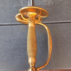 Belle &eacute;p&eacute;e de cour type mousquetaire &agrave; pas d'&acirc;ne - 85 cm - 550 g