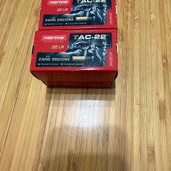 200 cartouches NORMA TAC22 calibre 22Lr