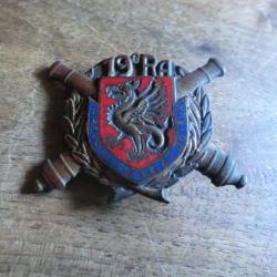 insigne &eacute;mail 19&deg; RA r&eacute;giment d'artillerie  / drago  paris